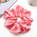 Oversized Scrunchies Big Rubber Hair Ties Elastic Hair Bands-Hair Accessories-Arimonz-Pink-Arimonz
