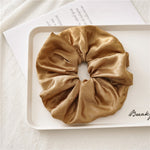 Oversized Scrunchies Big Rubber Hair Ties Elastic Hair Bands-Hair Accessories-Arimonz-Sand-Arimonz