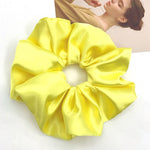 Oversized Scrunchies Big Rubber Hair Ties Elastic Hair Bands-Hair Accessories-Arimonz-Yellow-Arimonz