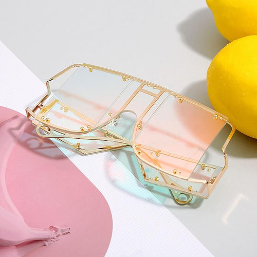 Oversized Square Sunglasses Unique And Fashionable Eyewear-Sunglasses-Arimonz-Arimonz