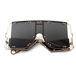 Oversized Square Sunglasses Unique And Fashionable Eyewear-Sunglasses-Arimonz-Black-Arimonz