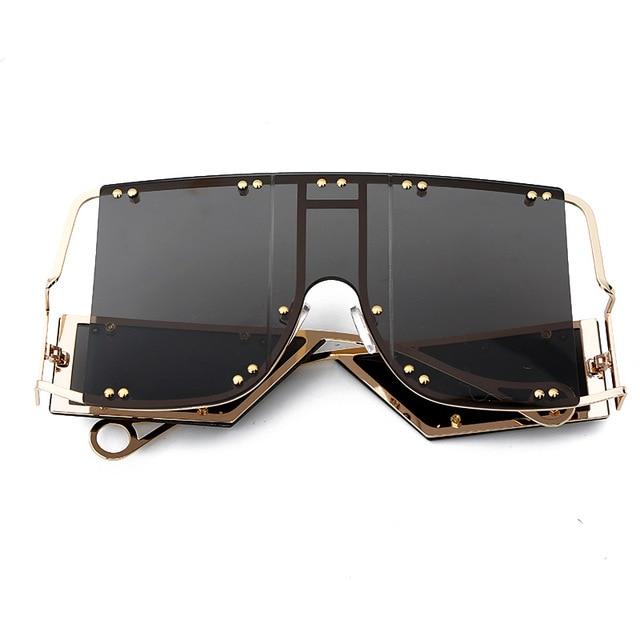 Oversized Square Sunglasses Unique And Fashionable Eyewear-Sunglasses-Arimonz-Black-Arimonz
