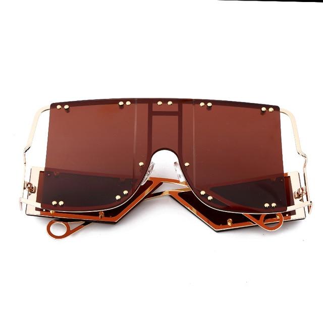 Oversized Square Sunglasses Unique And Fashionable Eyewear-Sunglasses-Arimonz-Brown-Arimonz