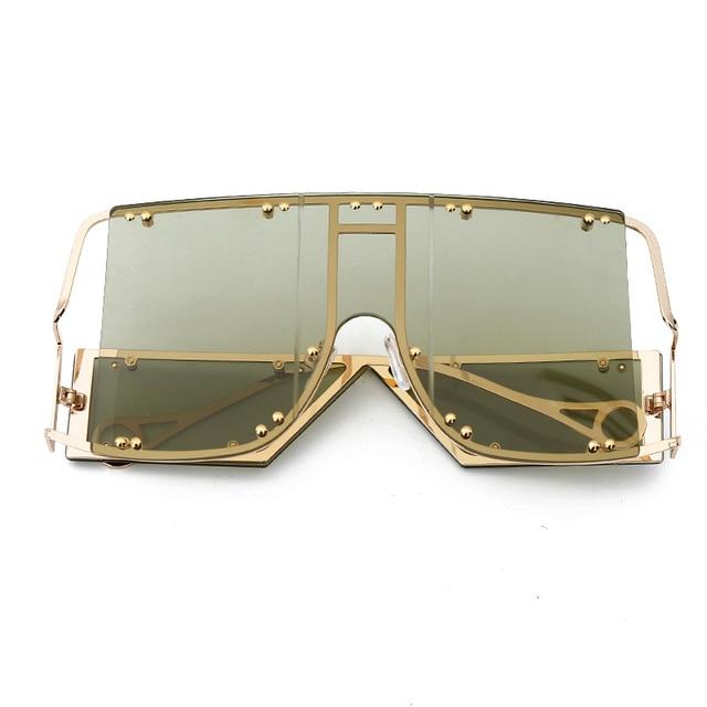 Oversized Square Sunglasses Unique And Fashionable Eyewear-Sunglasses-Arimonz-Green-Arimonz