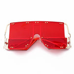 Oversized Square Sunglasses Unique And Fashionable Eyewear-Sunglasses-Arimonz-Red-Arimonz