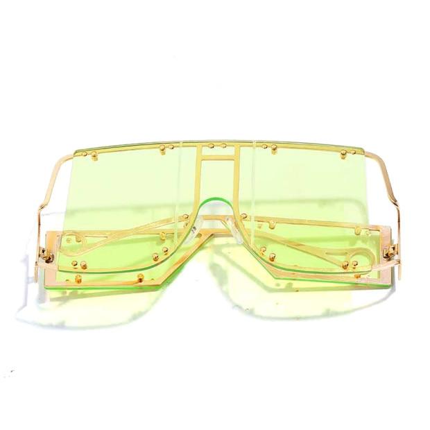Oversized Square Sunglasses Unique And Fashionable Eyewear-Sunglasses-Arimonz-Yellow-Arimonz