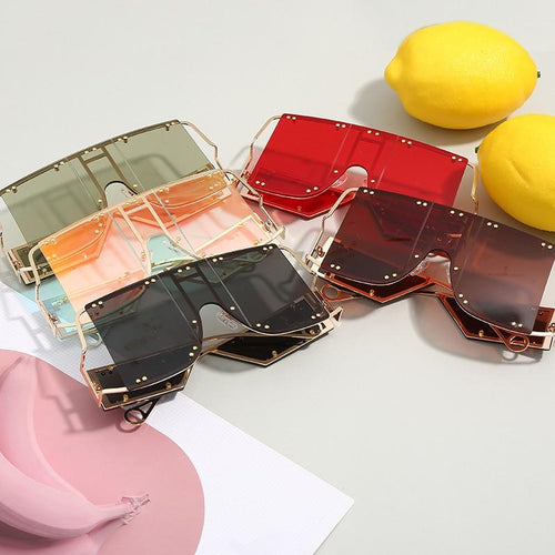 Oversized Square Sunglasses Unique And Fashionable Eyewear-Sunglasses-Arimonz-Arimonz
