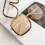 Oversized Square Sunglasses Women Retro Sunglasses-Sunglasses-Arimonz-Arimonz