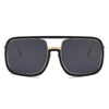 Oversized Square Sunglasses Women Retro Sunglasses-Sunglasses-Arimonz-black-Arimonz