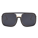 Oversized Square Sunglasses Women Retro Sunglasses-Sunglasses-Arimonz-black-Arimonz