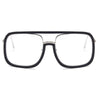 Oversized Square Sunglasses Women Retro Sunglasses-Sunglasses-Arimonz-black clear-Arimonz
