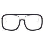 Oversized Square Sunglasses Women Retro Sunglasses-Sunglasses-Arimonz-black clear-Arimonz