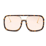 Oversized Square Sunglasses Women Retro Sunglasses-Sunglasses-Arimonz-leopard brown-Arimonz