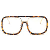 Oversized Square Sunglasses Women Retro Sunglasses-Sunglasses-Arimonz-leopard clear-Arimonz