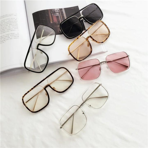 Oversized Square Sunglasses Women Retro Sunglasses-Sunglasses-Arimonz-Arimonz