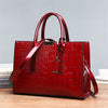 Pantent Leather Faux Crocodile Crossbody Shoulder Handbags For Women-Handbags-Arimonz-Arimonz