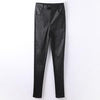 Pants - High Waist Leather Pants