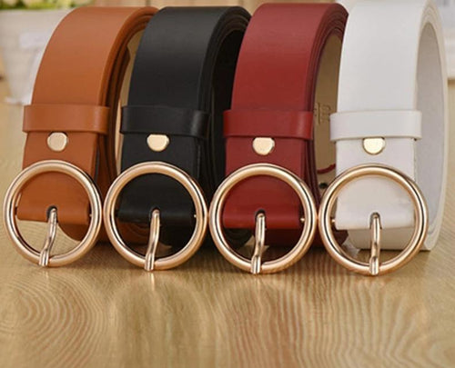 Parker Circle Pin Buckle Belt-Belts-Arimonz-Arimonz