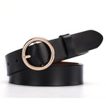 Parker Circle Pin Buckle Belt-Belts-Arimonz-black-Gold-Arimonz
