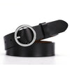 Parker Circle Pin Buckle Belt-Belts-Arimonz-black-Silver-Arimonz