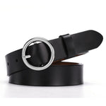 Parker Circle Pin Buckle Belt-Belts-Arimonz-black-Silver-Arimonz