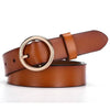 Parker Circle Pin Buckle Belt-Belts-Arimonz-brown-Gold-Arimonz