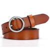 Parker Circle Pin Buckle Belt-Belts-Arimonz-brown-Silver-Arimonz