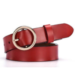 Parker Circle Pin Buckle Belt-Belts-Arimonz-red-Gold-Arimonz