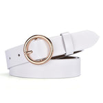 Parker Circle Pin Buckle Belt-Belts-Arimonz-white-Gold-Arimonz