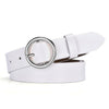 Parker Circle Pin Buckle Belt-Belts-Arimonz-white-Silver-Arimonz