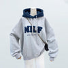 Patchwork Oversize Sweatshirt Casual Loose Thick Long Sleeve Hoodies-Pullovers-Arimonz-Arimonz
