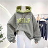 Patchwork Oversize Sweatshirt Casual Loose Thick Long Sleeve Hoodies-Pullovers-Arimonz-Light Green-M-Arimonz