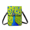 Peacock Shoulder Bag Streetwear Leather Mobile Phone Bag Shoulder Bags-Handbags-Arimonz-Arimonz