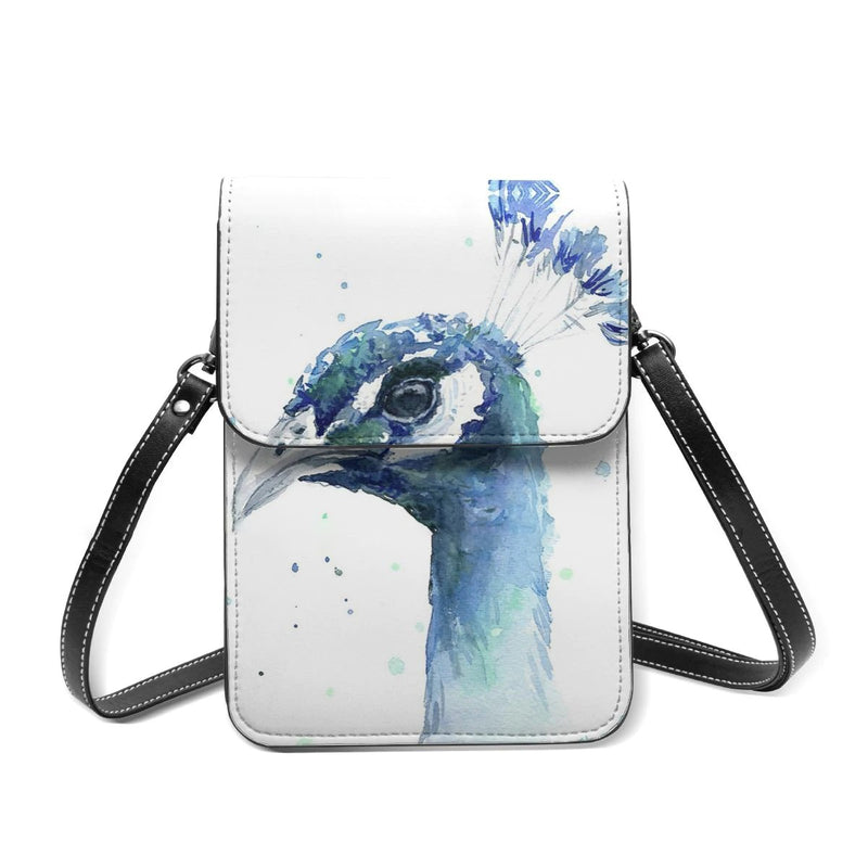 Peacock Shoulder Bag Streetwear Leather Mobile Phone Bag Shoulder Bags-Handbags-Arimonz-Light Blue - 6-Arimonz