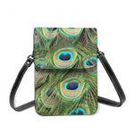 Peacock Shoulder Bag Streetwear Leather Mobile Phone Bag Shoulder Bags-Handbags-Arimonz-Light Green - 8-Arimonz