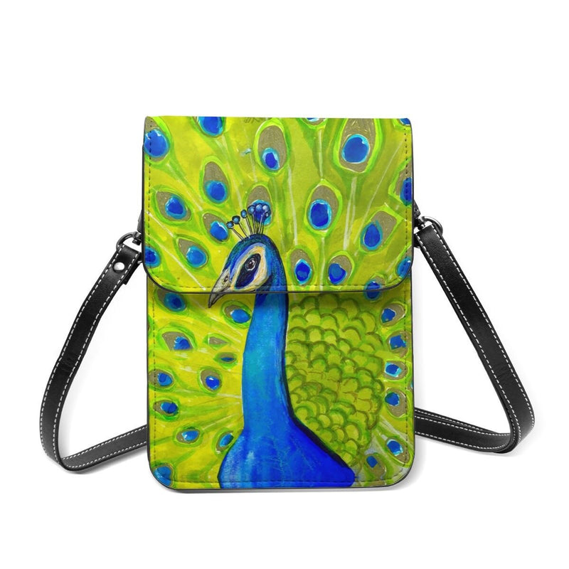 Peacock Shoulder Bag Streetwear Leather Mobile Phone Bag Shoulder Bags-Handbags-Arimonz-Light Yellow - 10-Arimonz