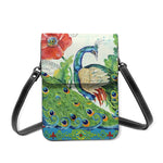 Peacock Shoulder Bag Streetwear Leather Mobile Phone Bag Shoulder Bags-Handbags-Arimonz-Orange - 12-Arimonz