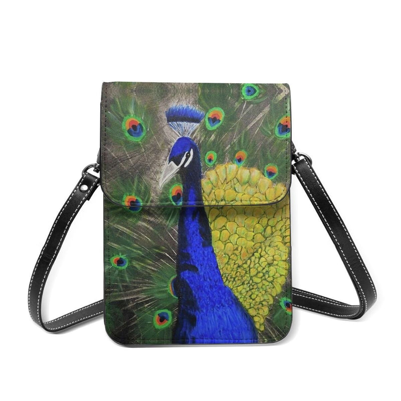 Peacock Shoulder Bag Streetwear Leather Mobile Phone Bag Shoulder Bags-Handbags-Arimonz-Yellow - 19-Arimonz