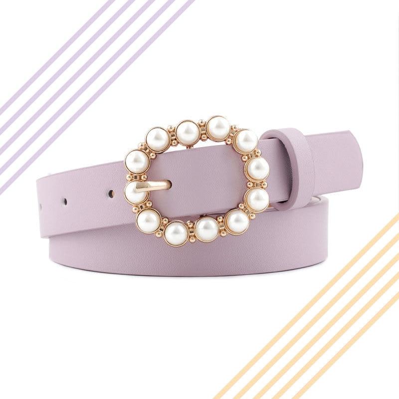 Pearl Buckle Decorative Belt-Belts-Arimonz-Arimonz