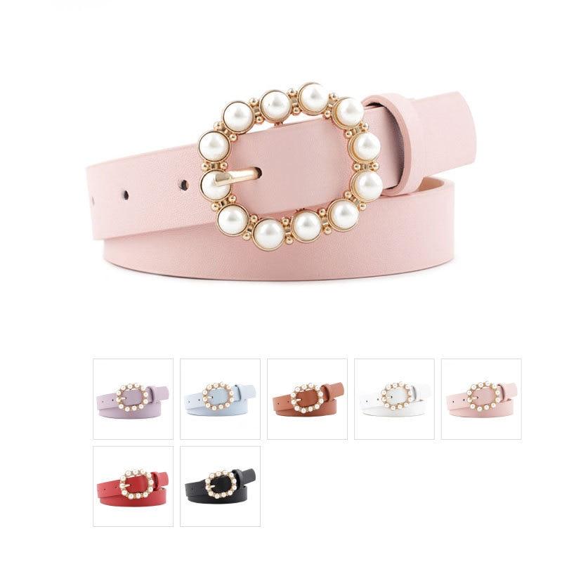 Pearl Buckle Decorative Belt-Belts-Arimonz-Arimonz
