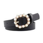 Pearl Buckle Decorative Belt-Belts-Arimonz-black-Arimonz