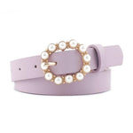 Pearl Buckle Decorative Belt-Belts-Arimonz-violet-Arimonz