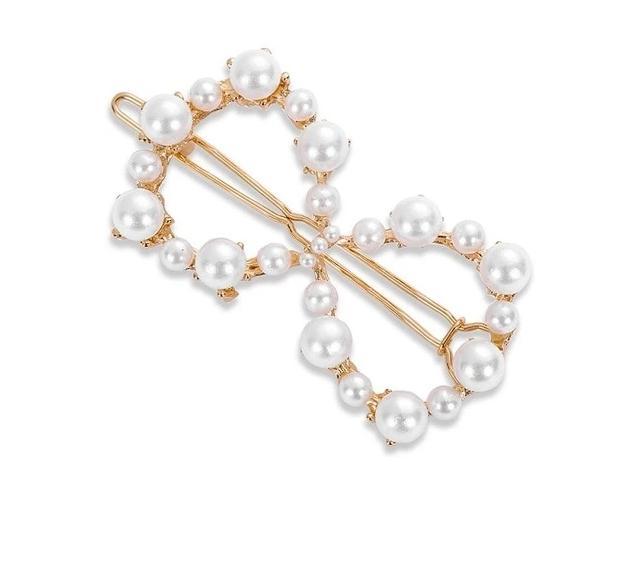 Pearl Hair Clip Snap Barrettes-Hair Accessories-Arimonz-01-Arimonz