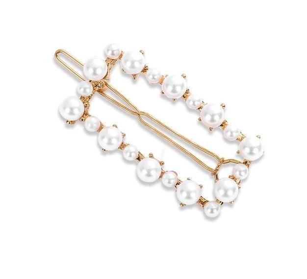 Pearl Hair Clip Snap Barrettes-Hair Accessories-Arimonz-07-Arimonz