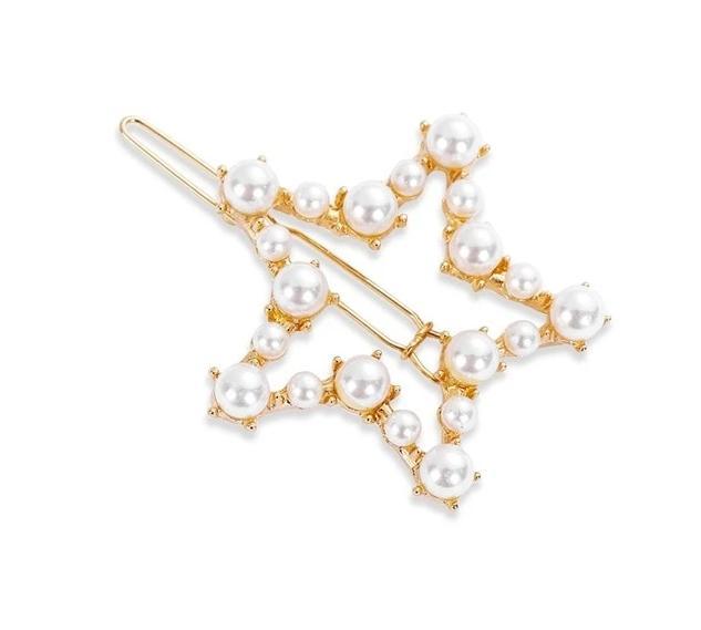 Pearl Hair Clip Snap Barrettes-Hair Accessories-Arimonz-08-Arimonz