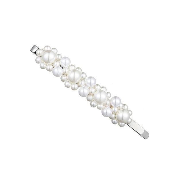 Pearl Hair Clip Snap Barrettes-Hair Accessories-Arimonz-11-Arimonz