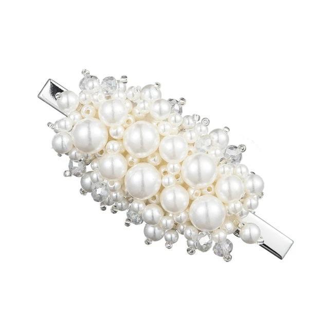 Pearl Hair Clip Snap Barrettes-Hair Accessories-Arimonz-17-Arimonz
