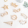 Pearl Hair Clip Snap Barrettes-Hair Accessories-Arimonz-Arimonz