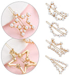 Pearl Hair Clip Snap Barrettes-Hair Accessories-Arimonz-Arimonz