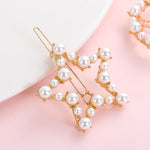 Pearl Hair Clip Snap Barrettes-Hair Accessories-Arimonz-Arimonz